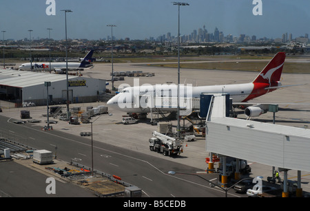 Flughafen Kingsford Smith International Sydney Australien Stockfoto