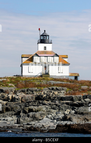 Ei Rock Leuchtturm, Bar Harbor, Maine, USA Stockfoto