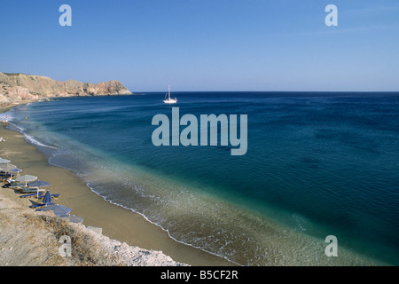 Griechenland, Kykladen, Milos, Paleohori Strand Stockfoto