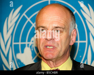 Dr. David Nabarro arbeitet seit September 2005 als Senior UN System Koordinator für Vogelgrippe und Influenza beim Menschen an der Vereinten Nationen Stockfoto