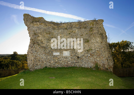 Reste der alten Burg in Clare, Suffolk, UK Stockfoto