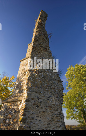 Reste der alten Burg in Clare, Suffolk, UK Stockfoto