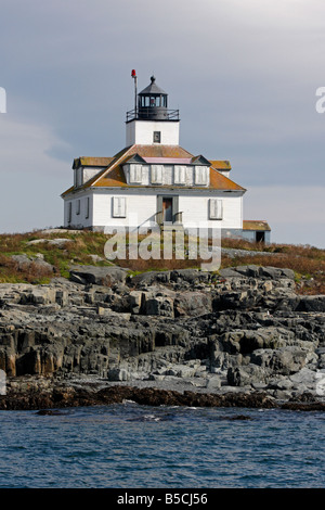 Ei Rock Leuchtturm, Bar Harbor, Maine, USA Stockfoto