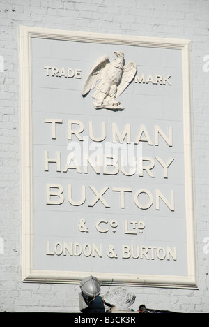 Truman Hanbury Buxton und Co Ltd Zeichen Camden Town London England Stockfoto