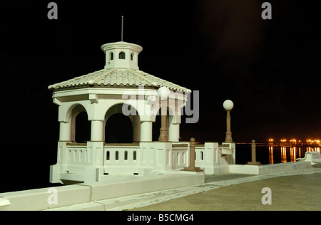 Promenade in Corpus Christi in der Nacht, südlichen Texas USA Stockfoto