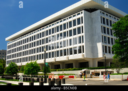 Bürogebäude im Hauptquartier der US-Notenbank Fed, Washington D C, USA Stockfoto