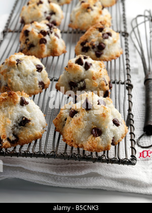 Kokosnuss und Schokolade Stack Cookies redaktionelle Essen Stockfoto