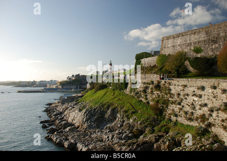 Smeatons Tower Plymouth Hacke Stockfoto