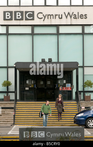 BBC Cymru Wales Rundfunk- und Fernsehsender Center Cardiff Wales UK Stockfoto