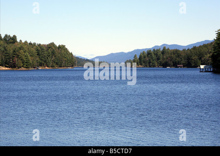 Lange See New York. Im Herzen des Adirondack State Park. Stockfoto