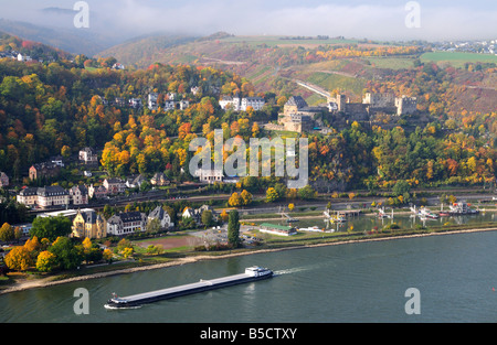 Burg Burg Rheinfels, St. Goar, Rheinland-Pfalz, Deutschland Stockfoto