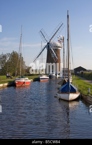 Horsey Wind Pumpe Stockfoto