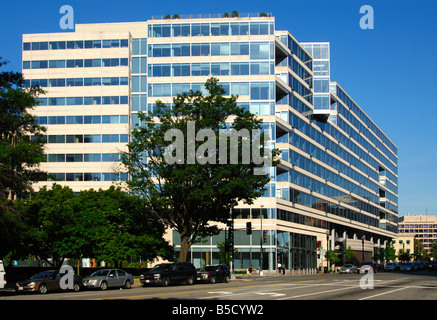 12 Geschichte zentrale Gebäude des Internationalen Währungsfonds, IWF, Pennsylvania Avenue NW, Washington D C, USA Stockfoto