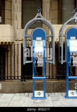 UK England London Covent Garden Mercury Communications Telefonzellen im Jahr 1988 Stockfoto