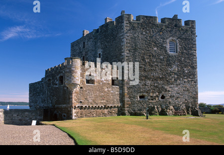 Blackness Castle aus dem 14. Jahrhundert, Schwärze, West Lothian, Schottland, Europa Stockfoto