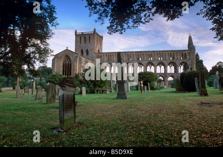 Jedburgh Abbey, am besten erhaltene der Grenzen Abteien, Jedburgh, Schottland, Scottish Borders, Europa Stockfoto