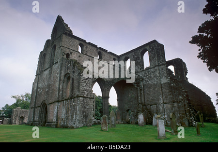 Dundrennan Zisterzienser-Abtei aus dem 12. Jahrhundert, in der Nähe von Kirkcudbright, Galloway, Schottland, Europa Stockfoto