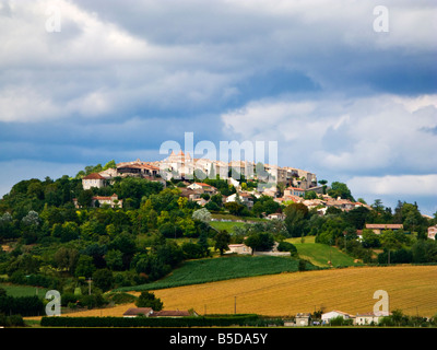 Die Bastide Stadt Lauzerte in Tarn et Garonne, Frankreich, Europa Stockfoto