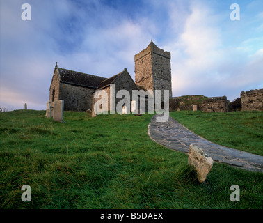 St. Clemens Kirche, in der Nähe von Rodel, South Harris, äußeren Hebriden, Schottland, Europa Stockfoto