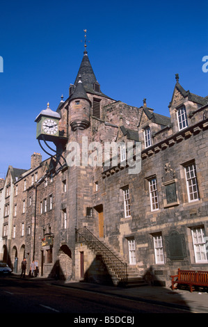 Canongate Tolbooth auf der Royal Mile, stammt aus dem 16. Jahrhundert, Edinburgh, Schottland, Europa Stockfoto