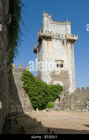 Portugal Alentejo Beja der Turm Torre de Menagem im Schloss Stockfoto