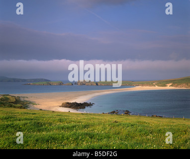 St. Ninian Isle Tombolo, Festland, South Mainland, Shetland-Inseln, Schottland, Europa St. Ninian herstellen Stockfoto