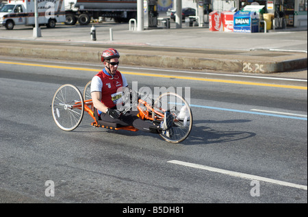 Hand-Radfahrer-Rennen in der ING New York City Marathon am 2. November 2008 (für nur zur redaktionellen Verwendung) Stockfoto