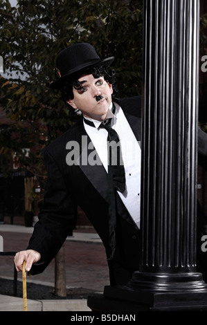 Charlie Chaplin-Privatdetektiv Stockfoto