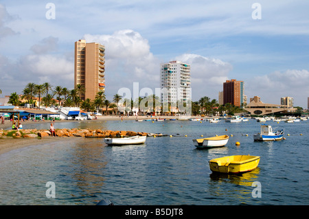 Beach Front in Santiago De La Ribera Murcia, Costa Calida, Spanien Stockfoto