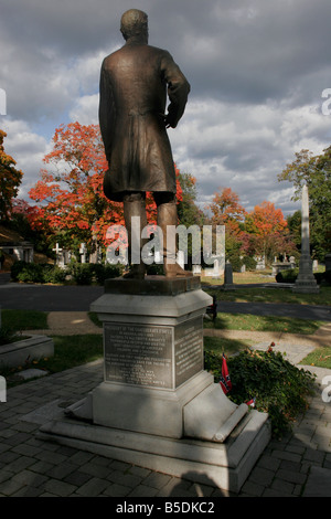 Statue und Beerdigung Ort von Jefferson Davis, Präsident der Konföderierten Staaten von Amerika 1861-1865 Stockfoto