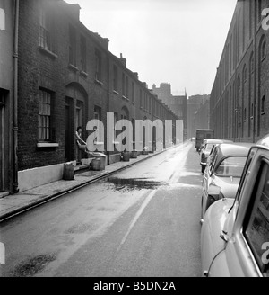 Jack the Ripper: Tatort Jacks Opfer in Whitechapel, London. 1965 Stockfoto