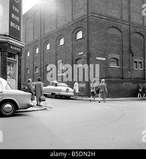 Jack the Ripper: Tatort Jacks Opfer in Whitechapel, London. 1965 Stockfoto