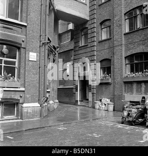 Jack the Ripper: Tatort Jacks Opfer in Whitechapel, London. 1965 Stockfoto