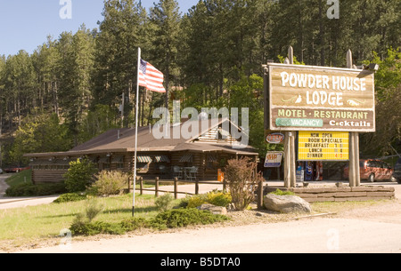 Powder House Lodge und Restaurant in Rapid City, South Dakota USA Stockfoto