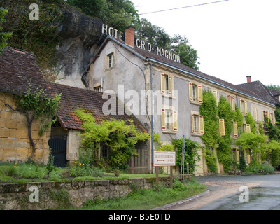 Cro-Magnon-Hotel, Les Eyzies Stockfoto