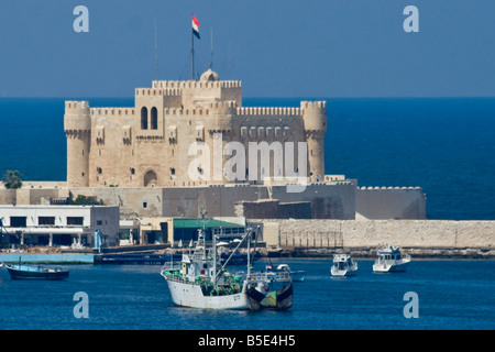 Qaitbey Burg in Alexandria Ägypten Stockfoto