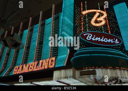 Binion es, Fremont Street, der ältere Teil des Las Vegas, Nevada, USA, Nordamerika Stockfoto