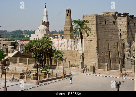 Luxor-Tempel und Moschee von Abu al Haggag in Luxor Ägypten Stockfoto