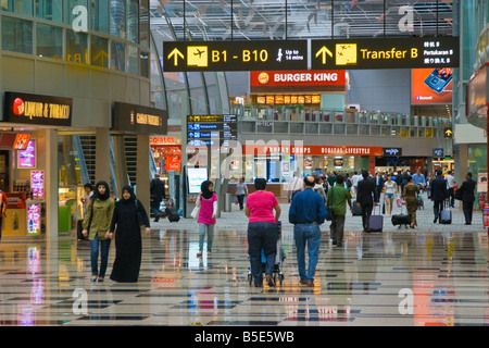 Terminal 3 des Changi International Airport in Singapur Stockfoto