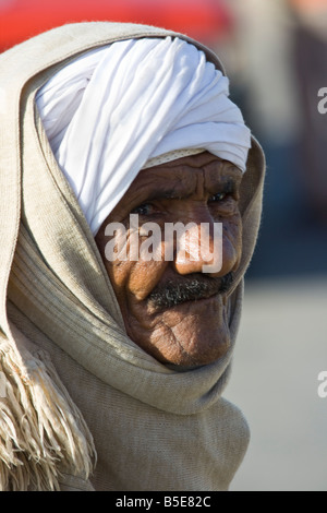 Alten muslimischen Mann in Luxor Ägypten Stockfoto