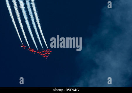 Rote Pfeile RAF Air Display Team Stockfoto