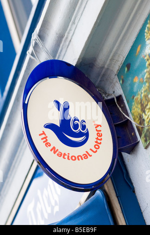 Die National Lottery Zeichen England UK Stockfoto