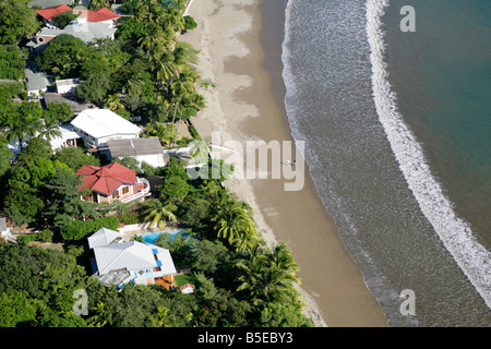 Arial Blick über den Strand in San Juan del Sur Nicaragua in Mittelamerika Pazifik Pazifikküste Stockfoto