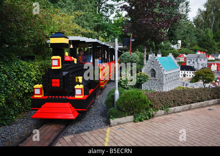 LEGO Zug im Legoland in Dänemark Stockfoto