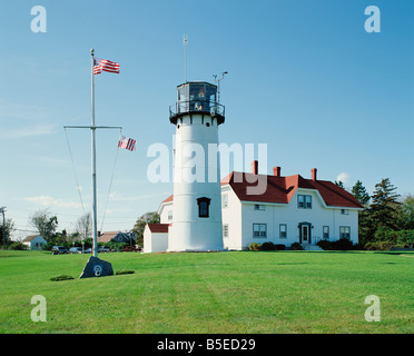 USA MASSACHUSETTS CAPE COD CHATHAM LEUCHTTURM Stockfoto