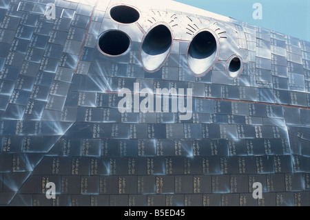 Hitzebeständige Fliesen auf den Shuttle Kennedy Space Center Florida Vereinigte Staaten von Amerika Nordamerika Stockfoto