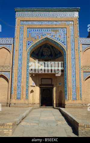 Portal von Mohammed Amin Khan Medrese, Chiwa, Usbekistan, Zentralasien Stockfoto