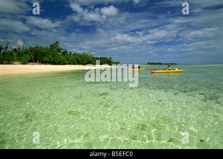 See-Kajak mit Schneide Abenteuer, Efale, Vanuatu, Pazifische Inseln, Pazifik Stockfoto