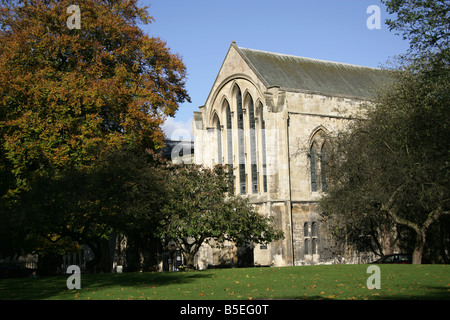 City of York, England. York Minster Bibliothek und Archive sind in der ehemaligen Palast des Erzbischofs in Dean Park untergebracht. Stockfoto