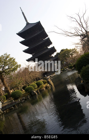Der Toji Tempel in Kyoto, Japan. Stockfoto